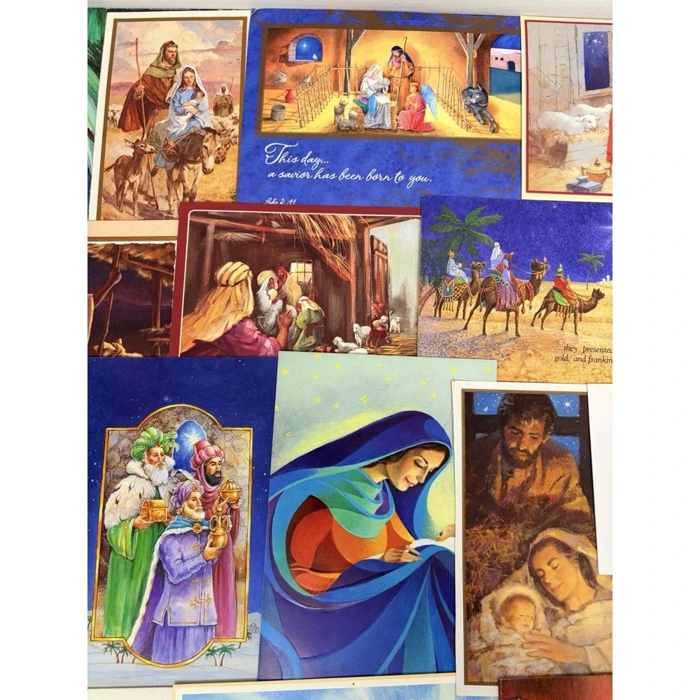 Vintage Christmas Cards Fronts ONLY for Scrapbooking Crafts Decoupage Lot of 50+